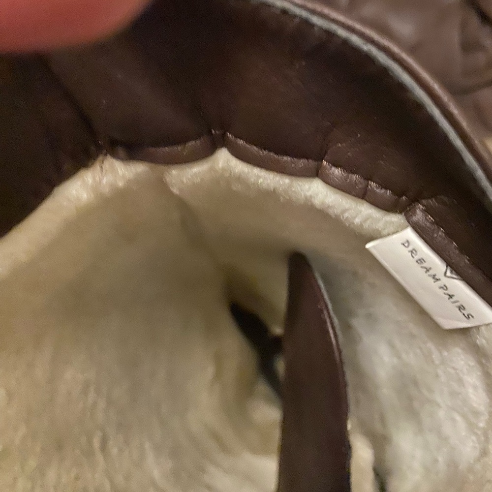 Dream Pairs Brown Quilted Boots